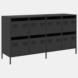 Aparador - Bufete - Móvei de apoio 135x39x73,5 cm aço laminado a frio preto pt2296