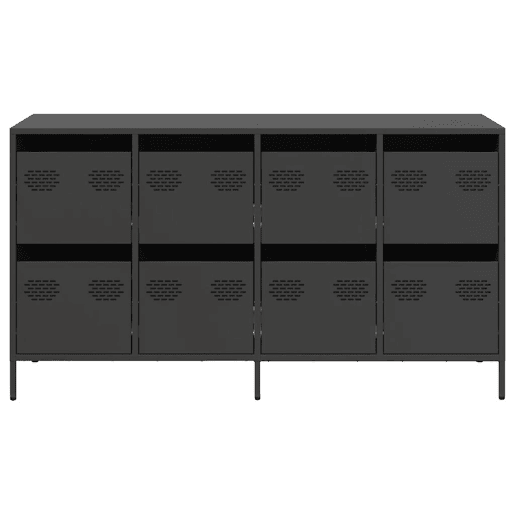 Aparador - Bufete - Móvei de apoio 135x39x73,5 cm aço laminado a frio preto pt2296