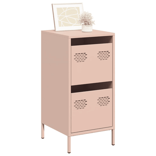 Aparador - Bufete - Móvei de apoio 35x39x73,5 cm aço laminado a frio rosa pt2312