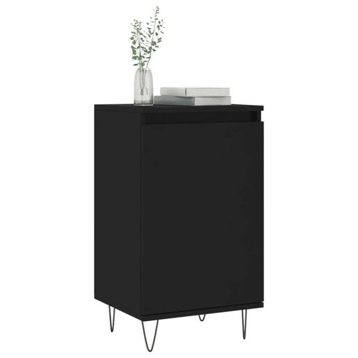 Aparadores - Bufetes - Móveis de apoio 2 pcs 40x35x70 cm derivados de madeira preto pt5208 Aparadores - Bufetes - Móveis de apoio 2 pcs 40x35x70 cm derivados de madeira preto pt5208