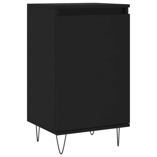 Aparadores - Bufetes - Móveis de apoio 2 pcs 40x35x70 cm derivados de madeira preto pt5208 Aparadores - Bufetes - Móveis de apoio 2 pcs 40x35x70 cm derivados de madeira preto pt5208