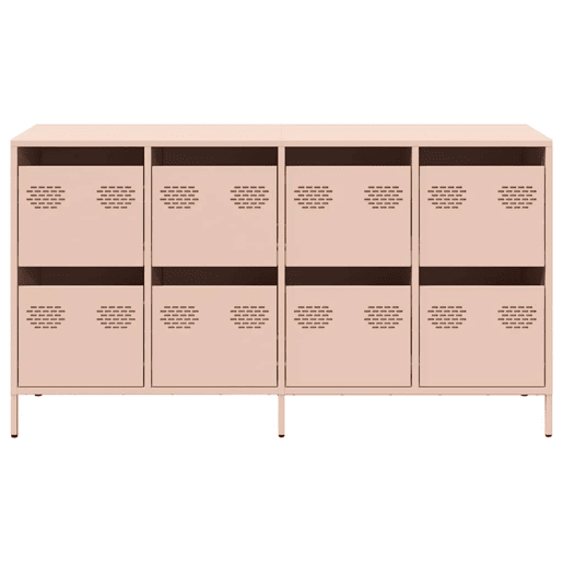 Aparador - Bufete - Móvei de apoio 135x39x73,5 cm aço laminado a frio rosa pt2310