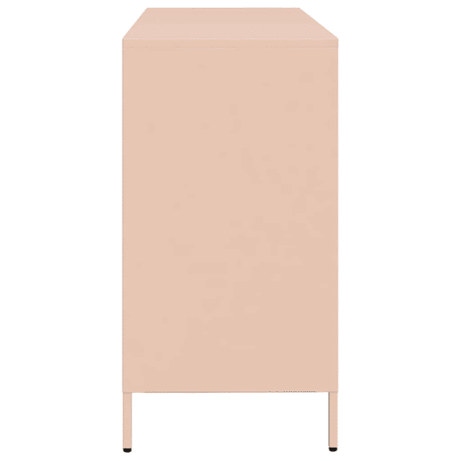 Aparador - Bufete - Móvei de apoio 135x39x73,5 cm aço laminado a frio rosa pt2310