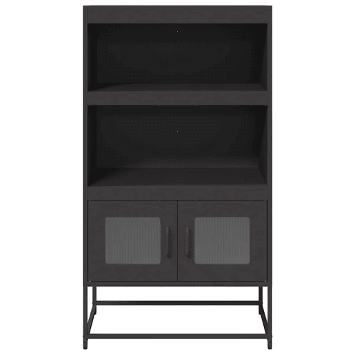 Aparador - Bufete - Móvei de apoio alto 68x39x123 cm aço preto pt2351