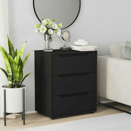 Aparador - Bufete - Móvei de apoio 60x40x73 cm derivados de madeira preto pt4804