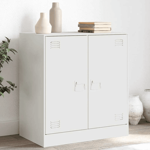 Aparador - Bufete - Móvei de apoio 67x39x73 cm aço branco pt2215