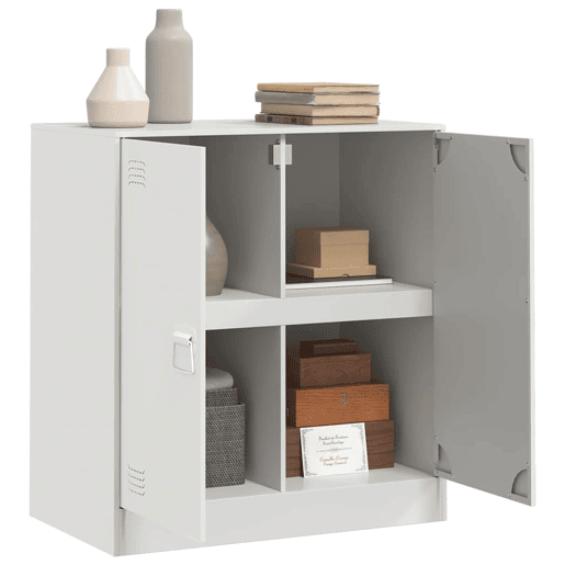 Aparador - Bufete - Móvei de apoio 67x39x73 cm aço branco pt2215