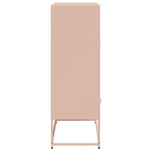 Armário alto - Bufete - Móvei de apoio 68x39x111,5 cm aço rosa pt2378