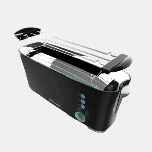 Cecotec Torradeira de uma ranhura larga e comprida com capacidade para duas torradas.
