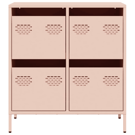 Aparador - Bufete - Móvei de apoio 68x39x73,5 cm aço laminado a frio rosa pt2314