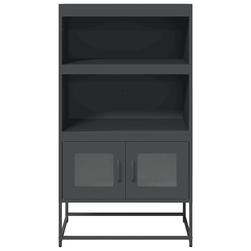 Aparador - Bufete - Móvei de apoio alto 68x39x123 cm aço antracite pt2253