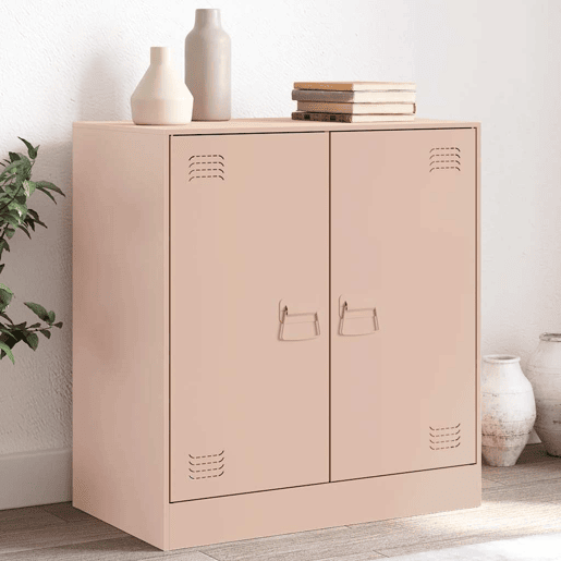 Aparador - Bufete - Móvei de apoio 67x39x73 cm aço rosa pt2369