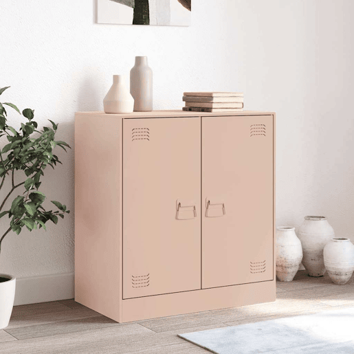Aparador - Bufete - Móvei de apoio 67x39x73 cm aço rosa pt2369