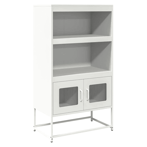 Aparador - Bufete - Móvei de apoio alto 68x39x123 cm aço branco pt2229