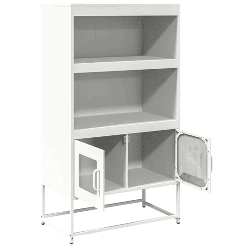 Aparador - Bufete - Móvei de apoio alto 68x39x123 cm aço branco pt2229