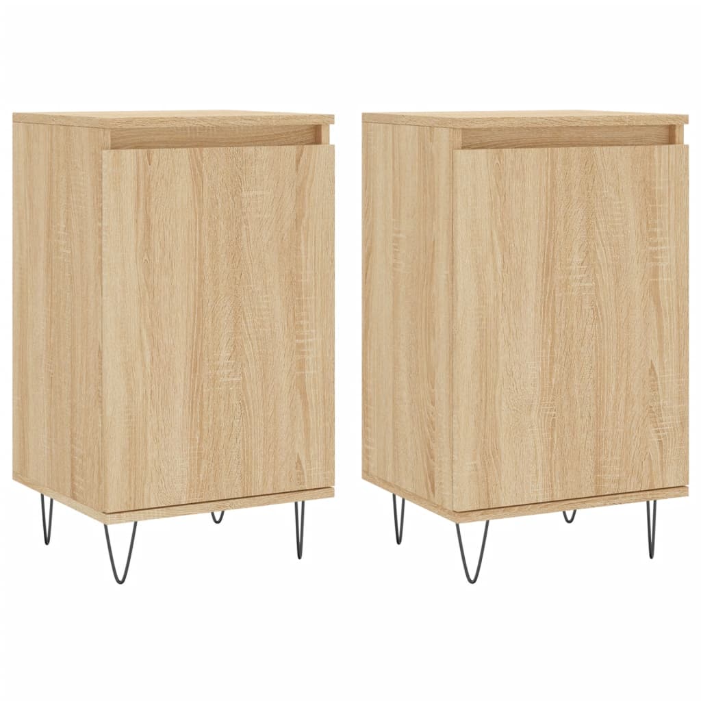 Aparador - Mueble de almacenamiento 2 uds 40 Madera Clara