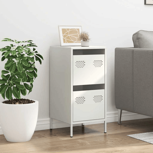 Aparador - Bufete - Móvei de apoio 35x39x73,5 cm aço laminado a frio branco pt2280
