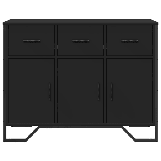 Aparador - Bufete - Móvei de apoio 97x32,5x74,5 cm derivados de madeira preto pt4510
