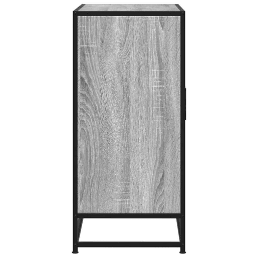 Aparador - Bufete - Móvei de apoio 68x35x76 cm deriv. de madeirametal cinzento sonoma pt4611