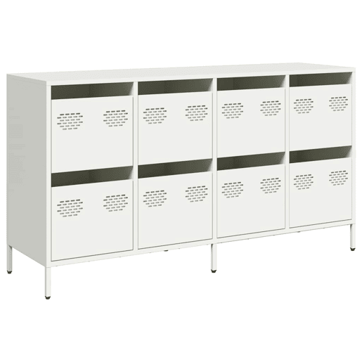 Aparador - Bufete - Móvei de apoio 135x39x73,5 cm aço laminado a frio branco pt2278