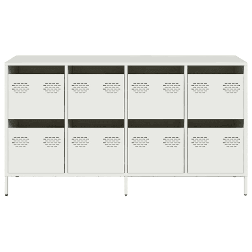 Aparador - Bufete - Móvei de apoio 135x39x73,5 cm aço laminado a frio branco pt2278