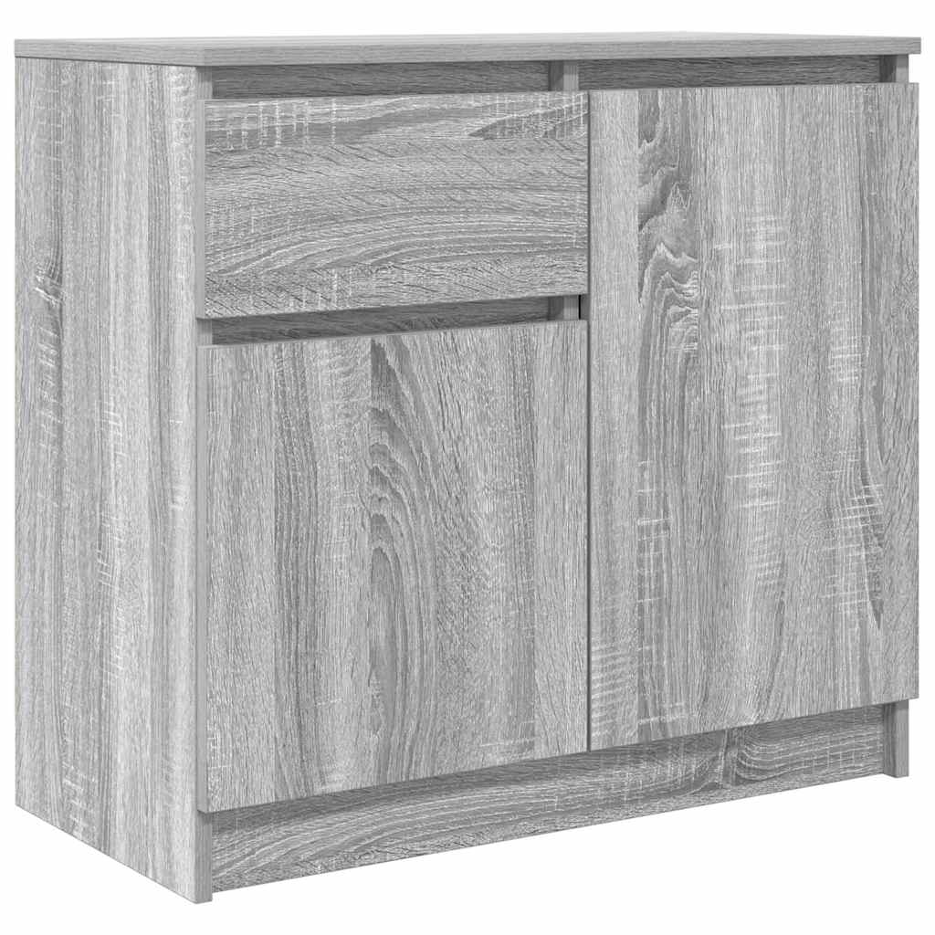 Aparador - Mueble de almacenamiento 71 Roble/ Gris