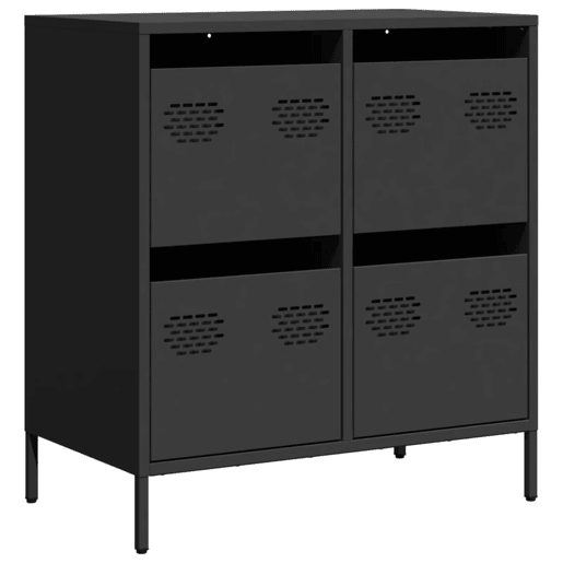 Aparador - Bufete - Móvei de apoio 68x39x73,5 cm aço laminado a frio preto pt2300