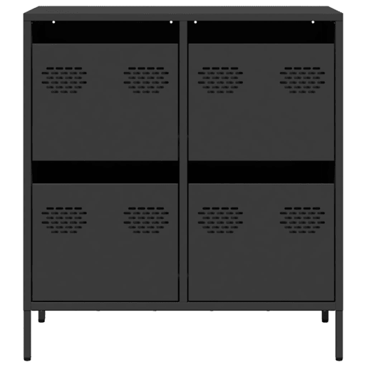 Aparador - Bufete - Móvei de apoio 68x39x73,5 cm aço laminado a frio preto pt2300