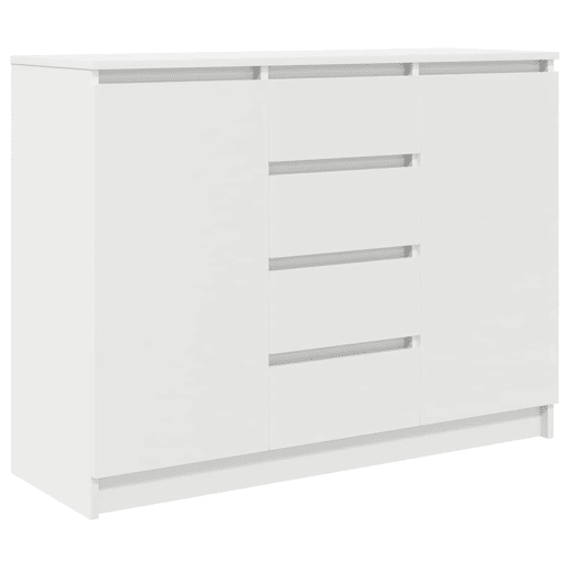 Aparador - Bufete - Móvei de apoio c gavetas 100,5x35x76 cm derivados de madeira branco pt1807
