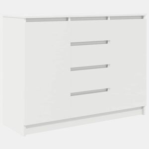 Aparador - Bufete - Móvei de apoio c gavetas 100,5x35x76 cm derivados de madeira branco pt1807