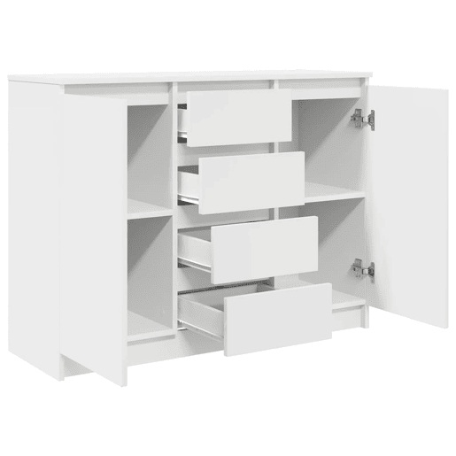 Aparador - Bufete - Móvei de apoio c gavetas 100,5x35x76 cm derivados de madeira branco pt1807