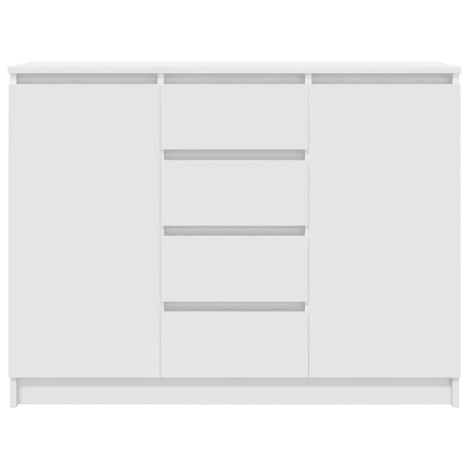 Aparador - Bufete - Móvei de apoio c gavetas 100,5x35x76 cm derivados de madeira branco pt1807