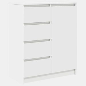 Aparador - Bufete - Móvei de apoio com gavetas 71x35x84 cm derivados de madeira branco pt1810