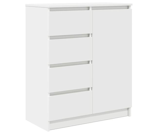 Aparador - mueble de almacenamiento con cajones blanco 71x35x84 cm madera de ingeniería es1810