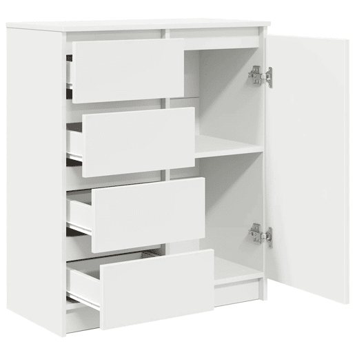 Aparador - Bufete - Móvei de apoio com gavetas 71x35x84 cm derivados de madeira branco pt1810