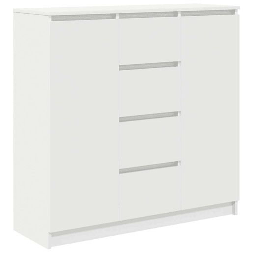 Aparador - Bufete - Móvei de apoio c gavetas 100,5x35x98,5cm derivados de madeira branco pt1808