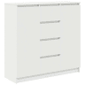 Aparador - Bufete - Móvei de apoio c gavetas 100,5x35x98,5cm derivados de madeira branco pt1808