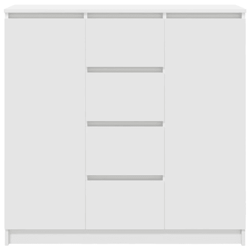 Aparador - Bufete - Móvei de apoio c gavetas 100,5x35x98,5cm derivados de madeira branco pt1808