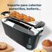 Tostador Cecotec Toast&Taste Etra Double B 1350W 7 potencias Tostador Cecotec Toast&Taste Etra Double B 1350W 7 potencias Negro