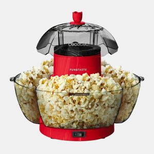 Cecotec Fun&Taste P'Corn Lotus Máquina de pipocas de 1200 W, Pipocas prontas em 2 minutos, inclui 4 recipientes amovíveis com uma capacidade total de 4,5 l.