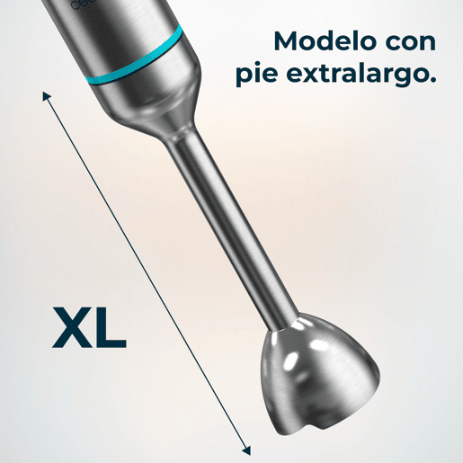 Cecotec Varinha mágica de 2300 W, tecnologia CrossBlades com lâminas de 4 folhas, revestimento de titânio preto, pé XL extracomprido, proteção antissalpicos e seletor de velocidade com função Pulse. Inclui copo de 700 ml com tampa. Cecotec Varinha mágica de 2300 W, tecnologia CrossBlades com lâminas de 4 folhas, revestimento de titânio preto, pé XL extracomprido, proteção antissalpicos e seletor de velocidade com função Pulse. Inclui copo de 700 ml com tampa.