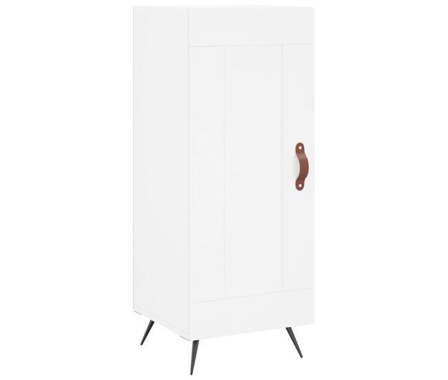 Aparador - mueble de almacenamiento madera de ingeniería blanco 34,5x34x90 cm es4381
