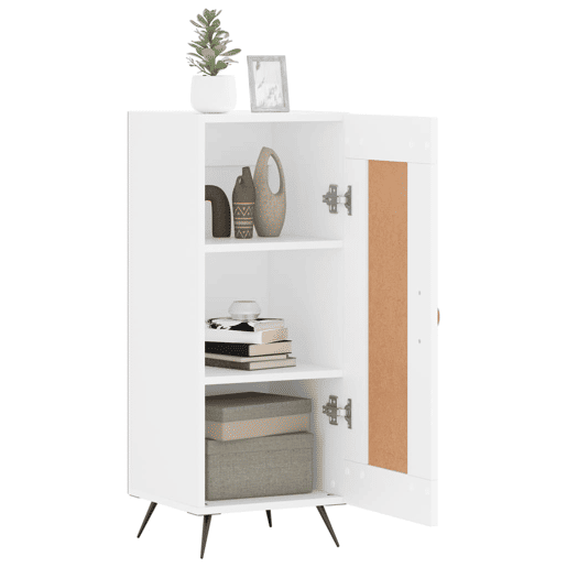 Aparador - Bufete - Móvei de apoio 34,5x34x90 cm derivados de madeira branco pt4381 Aparador - Bufete - Móvei de apoio 34,5x34x90 cm derivados de madeira branco pt4381