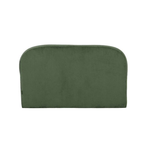 Sofá cama infantil em veludo cotelê desdobrável Verde caqui - 90x43x51.5 cm