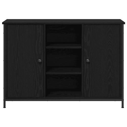 Bufete - Móvei de apoio Carvalho Preto 100 x 35 x 70 cm pt4940