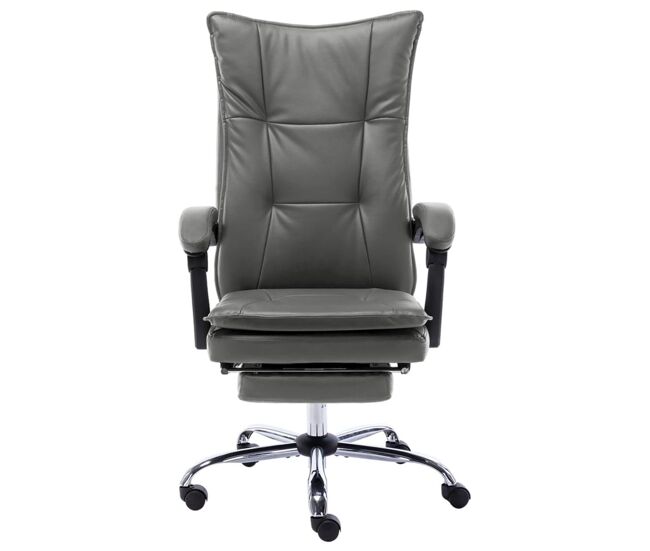 Silla de oficina linna con reposapiés reclinable antracita 113-120x64x68 cm