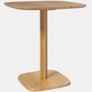 HOMCOM Mesa de Refeição de Madeira Mesa de Cozinha Quadrada para 4 Pessoas Base Quadrada para Espaços Pequenos Sala 70x70x75 cm Madeira