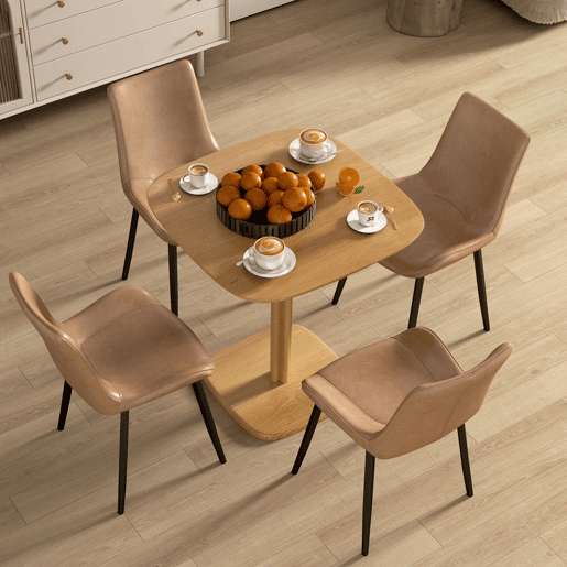 HOMCOM Mesa de Refeição de Madeira Mesa de Cozinha Quadrada para 4 Pessoas Base Quadrada para Espaços Pequenos Sala 70x70x75 cm Madeira HOMCOM Mesa de Refeição de Madeira Mesa de Cozinha Quadrada para 4 Pessoas Base Quadrada para Espaços Pequenos Sala 70x70x75 cm Madeira
