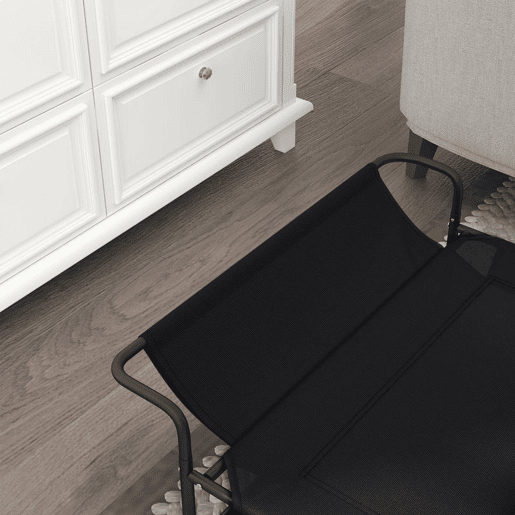 PawHut Cama Elevada para Cães Respirável para Cães Pequenos 91x69x29 cm Tecido de Textilene Apoio de Cabeça Inclinado Estrutura Metálica Interior e Exterior Preto