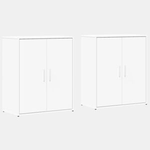 Aparadores - Bufetes - Móveis de apoio 2 pcs 60x31x70 cm derivados de madeira branco pt3109